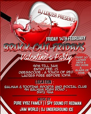 BRUCK OUT FRIDAYS Valentines Party