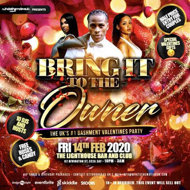 BRING IT TO THE OWNER - Bashment Valentines