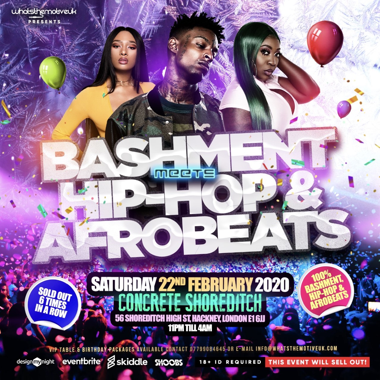 BASHMENT MEETS HIP HOP & AFROBEATS
