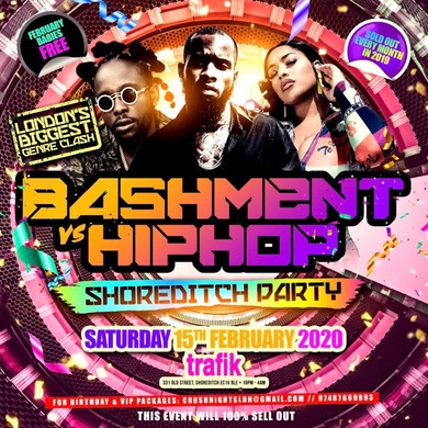 BASHMENT VS HIP HOP - Carnival Warm Up