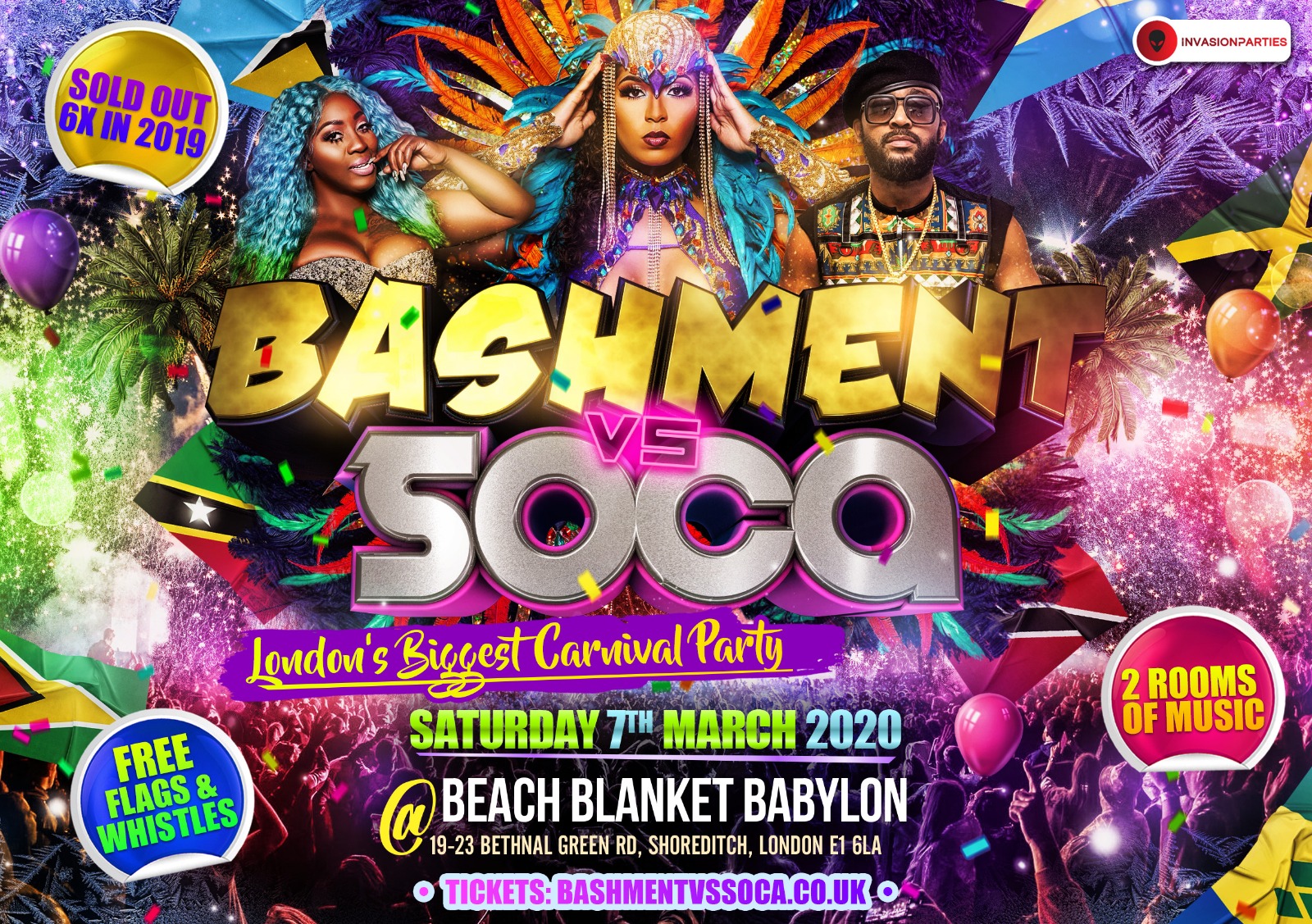 BASHMENT vs SOCA - Shoreditch Carnival Party
