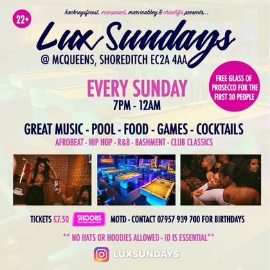 Lux Sundays 23rd February 2020