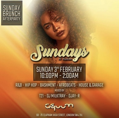'SUNDAYS' AT AQUUM