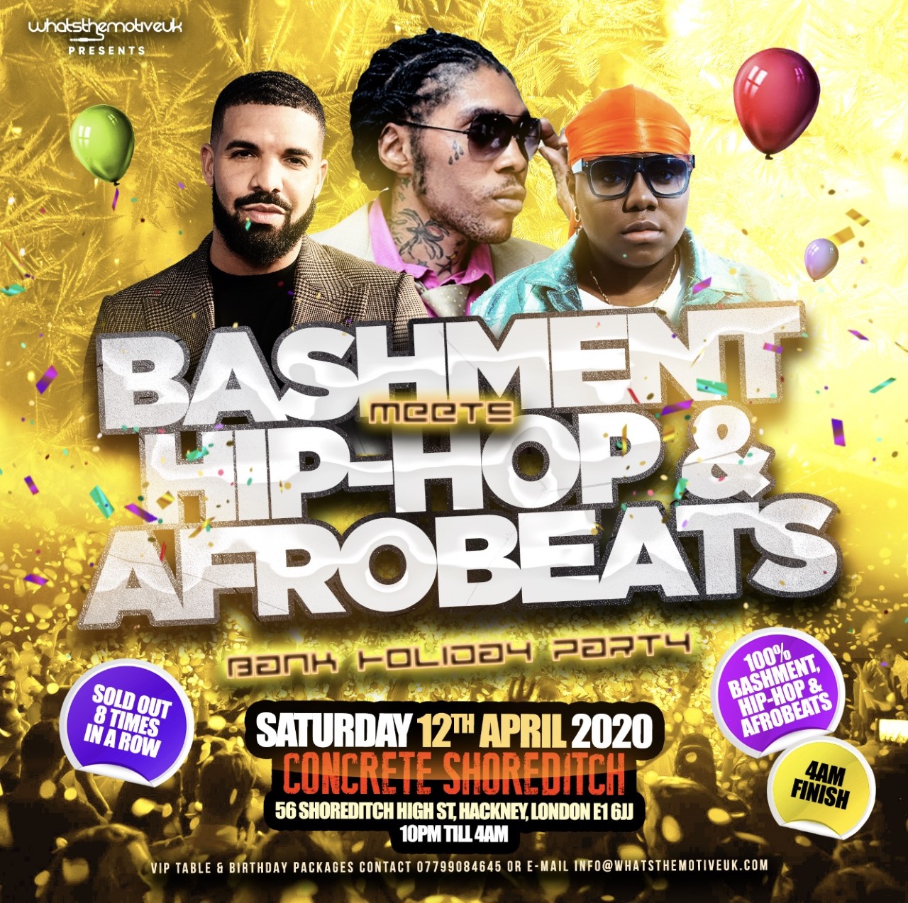 BASHMENT MEETS HIP HOP & AFROBEATS