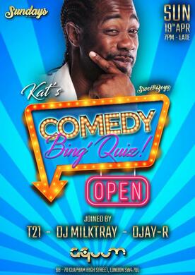 KAT'S COMEDY BINGO QUIZ @ SUNDAYS AT AQUUM