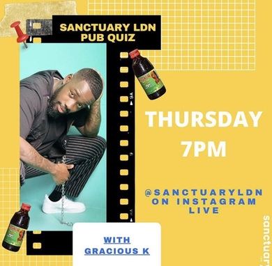 Sanctuary LDN Pub Quiz with Gracious Kay