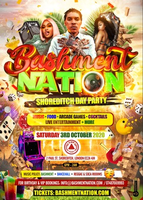 BASHMENT NATION - Bashment & Games Party