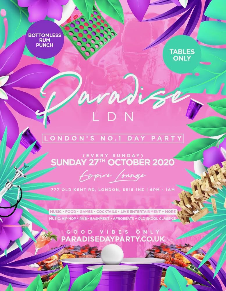 PARADISE SUNDAYS - London’s #1 Hangout Spot