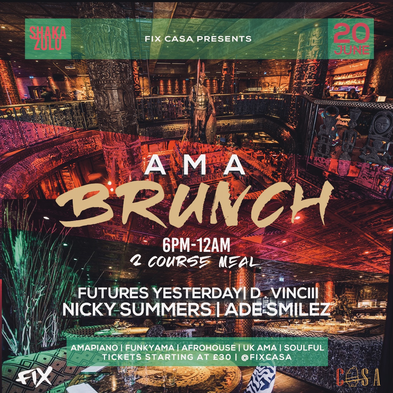 AMA Brunch | Amapiano Afro + Soulful House