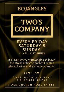 Two’s Company – Soul Night at in Chingford!
