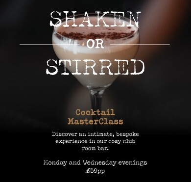 Shaken or Stirred - Cocktail Masterclass