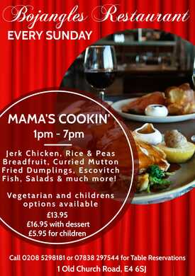 Breakfast Brunch in Chingford – Dine in at Bojangles Restaurant this Sunday!