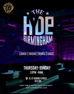 SATURDAY @ THE HYDE WEEKEND PARTIES. IN BIRMINGHAM