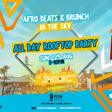 Afrobeats n Brunch: All Day Rooftop Party