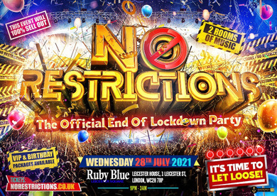 NO RESTRICTIONS - Hip hop x Bashment x Afrobeats Party