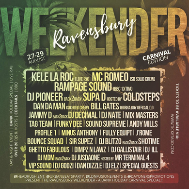 Ravensbury Weekender 