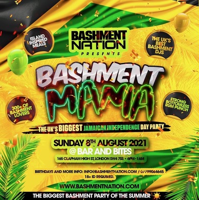 Bashment Mania - Jamaican Independence Day Party
