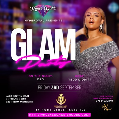 Ruby Lounge Fridays - Glam Party