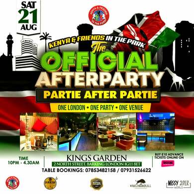 Kenya & friends in the Park The Official After Party