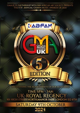 GHANA MUSIC AWARDS UK 2021 - 5th EDITION 
