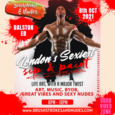 Brushstrokes and Nudes Sip & Paint