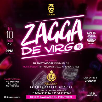 Ruby Lounge Fridays - Zagga Devirgo