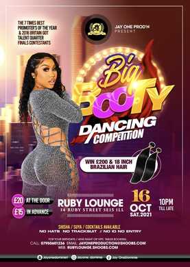 Ruby Lounge Saturdays - Big Booty