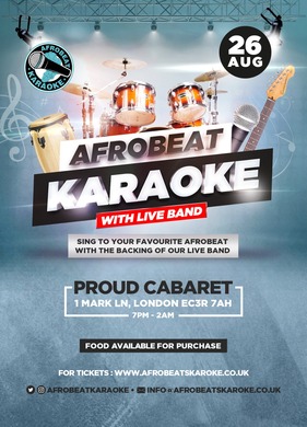 Afrobeat Karaoke with Live Band & Party