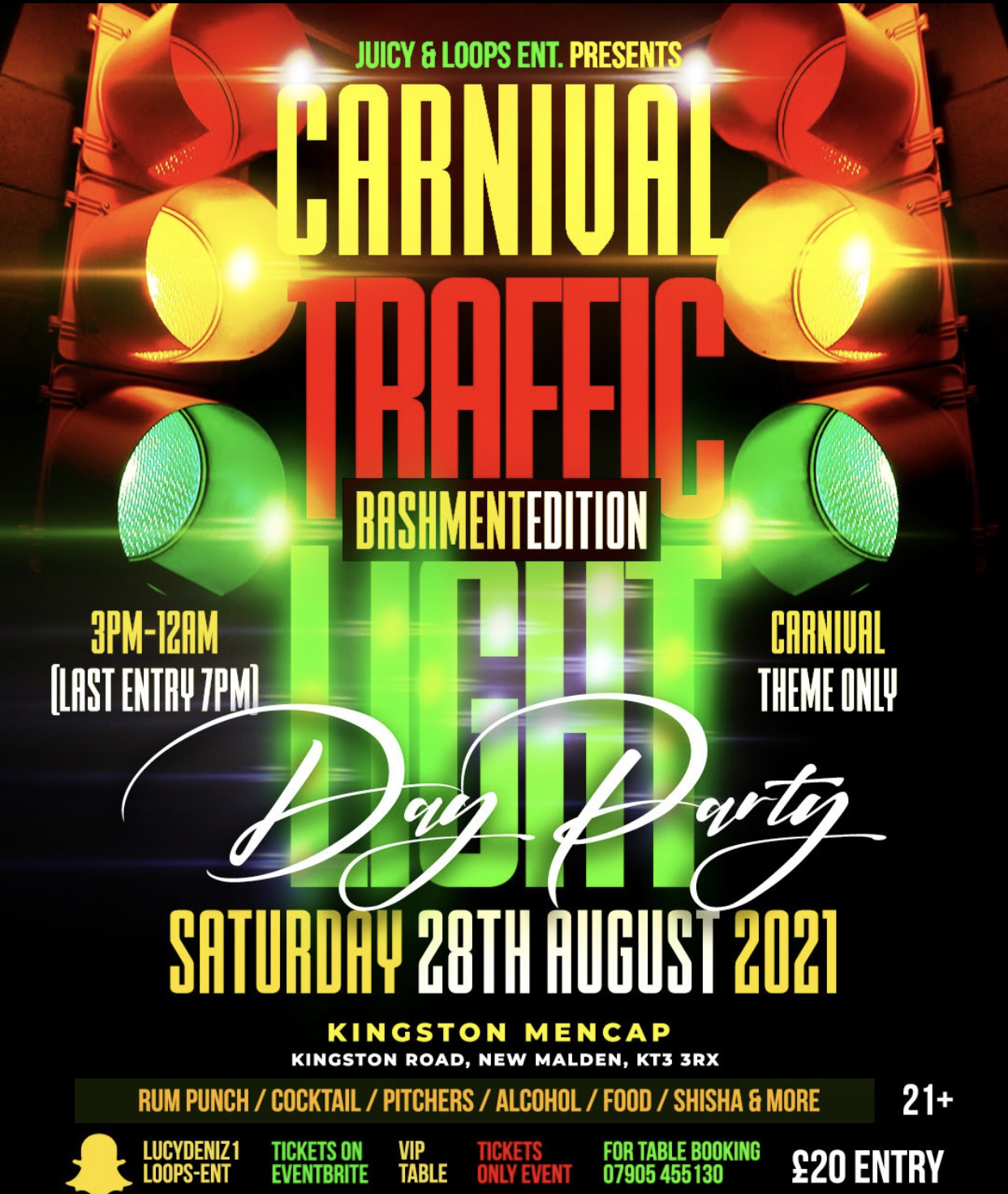 Carnival Traffic Light Day Party