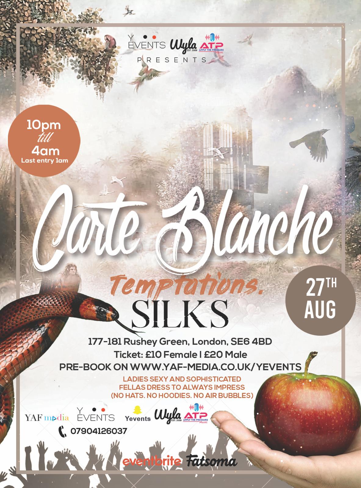 Carte Blanche : Temptations
