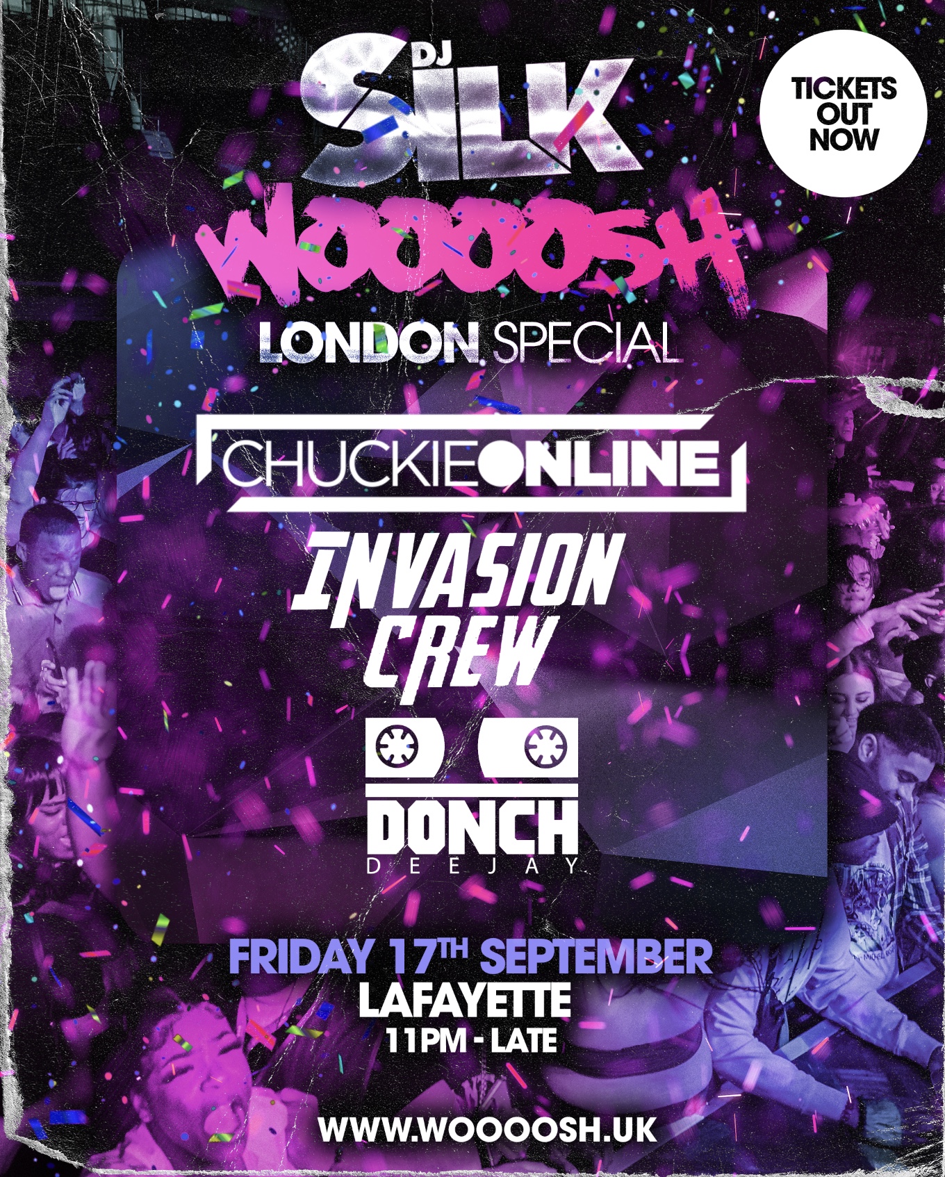 DJ SILK Presents WOOOOSH - The London Launch Party!