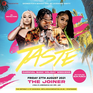 TASTE - Shoreditch No Restrictions Party