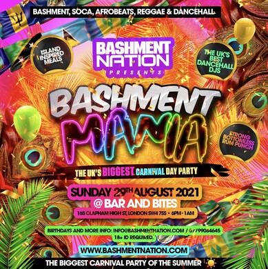BASHMENT MANIA - Carnival Bashment Party