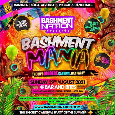 Bashment Mania - Bank Holiday Carnival Sunday