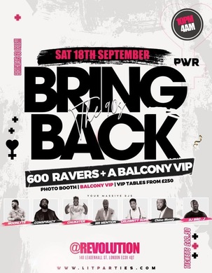 BRING BACK THE 90'S (RAVE)