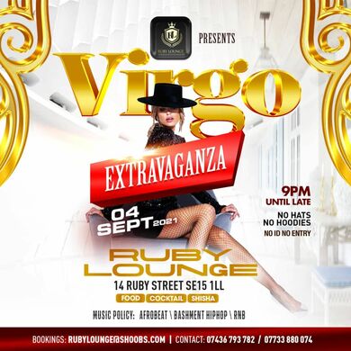 Ruby Lounge Saturdays - Virgo Extravaganza