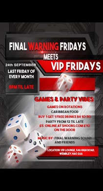 🎲 Final Warning Fridays 🎲 