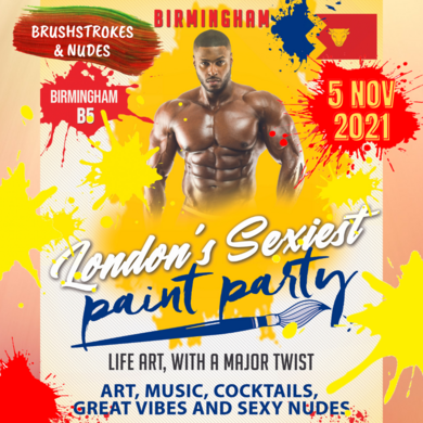 Brushstrokes and Nudes Sip & Paint BIRMINGHAM 