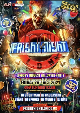 Fright Night LDN - London’s Biggest Halloween Party