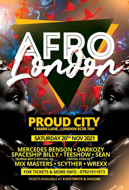AFRO LONDON (LONDONS BIGGEST AFROBEATS PARTY)