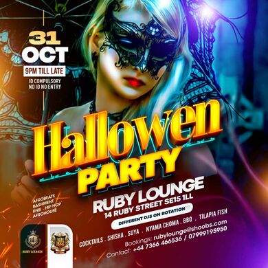 Ruby Lounge Sundays -  Halloween Party