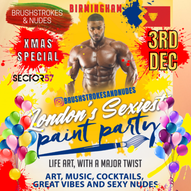Brushstrokes and Nudes Sip & Paint BIRMINGHAM 
