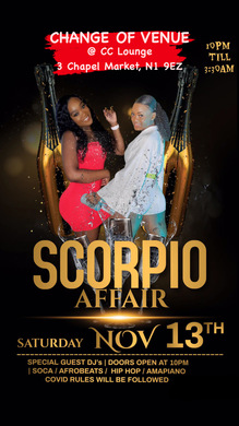 'Scorpio Affair Edition'... GABBY | NIQUA |  ZHARA BIRTHDAY SPASH @Cc Lounge