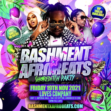 Bashment X Afrobeats Shoreditch Party
