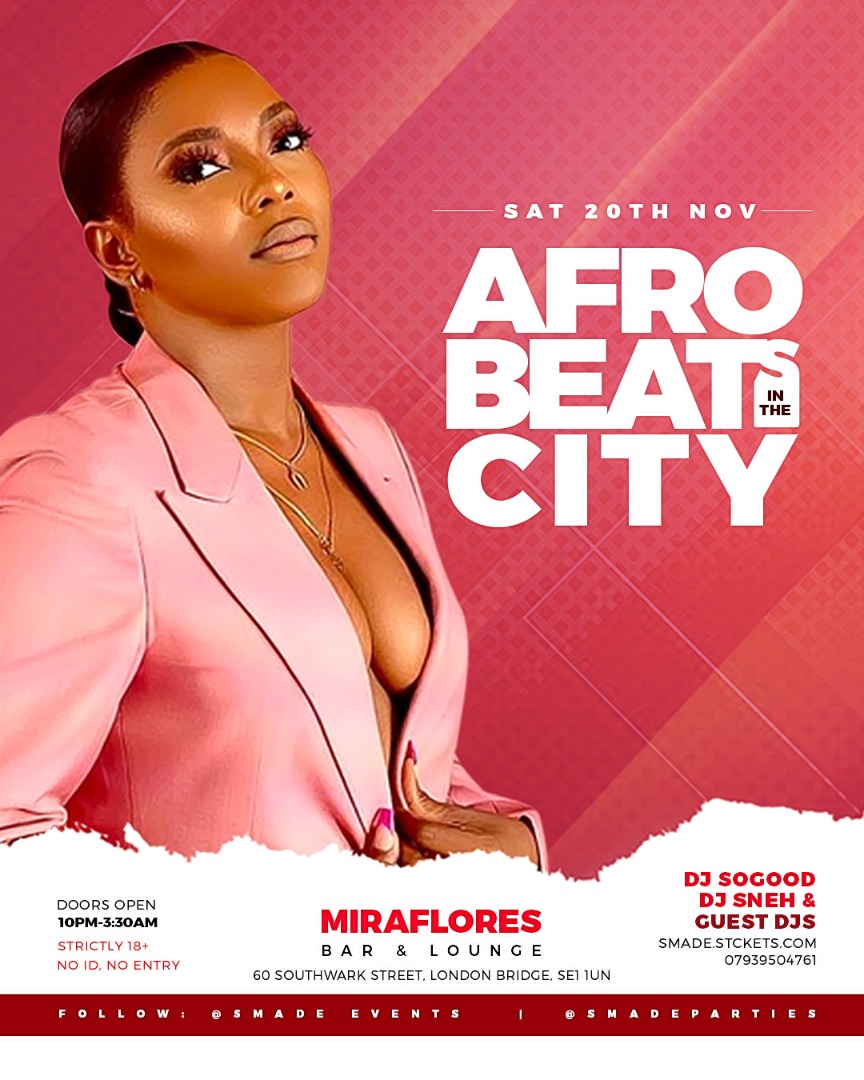 AfroBeats In The City NOV 20