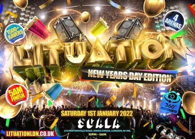 Lituation LDN - London's Biggest New Years Party 1500+ Ravers