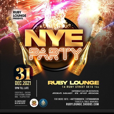 Ruby Lounge -  New Years Eve Party