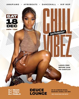 CHILLVIBEZ SATURDAY @ DEUCE LOUNGE  