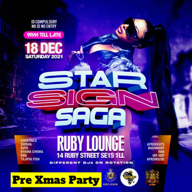 STAR SIGN | PRE XMAS PARTY | RUBY LOUNGE  