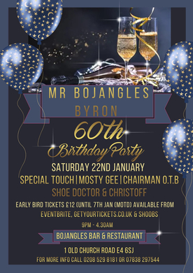 Birthday Bash in Celebration of Byron Bojangles! 